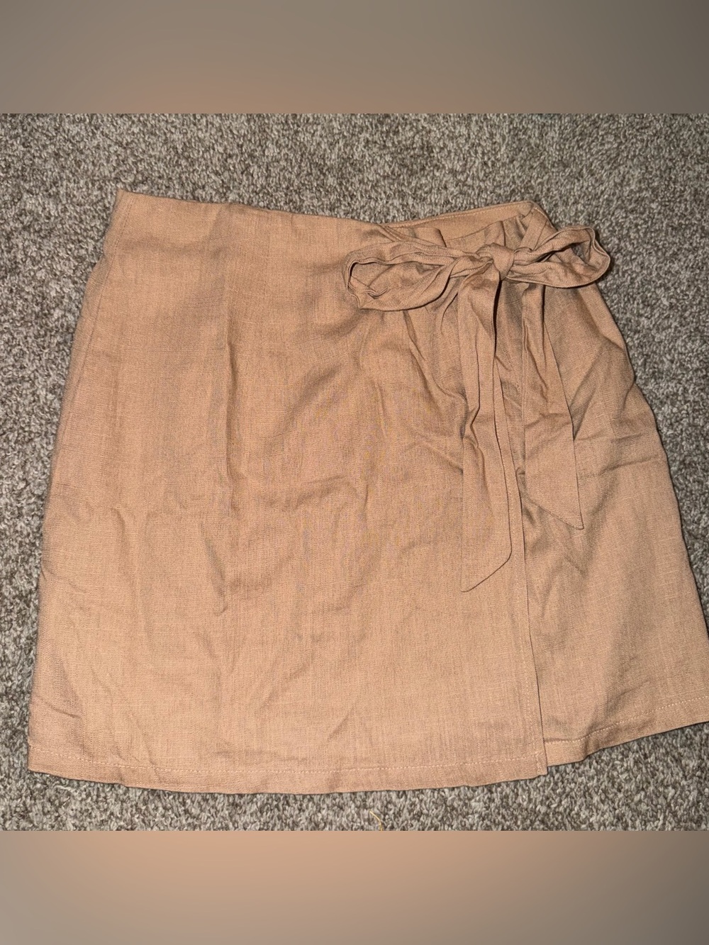 SHEIN tan mini skirt